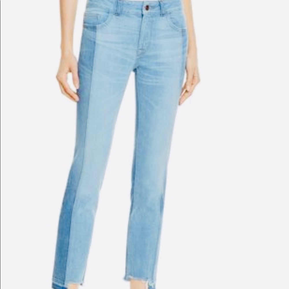 DL 1961 Size 27 Mara cropped two tone jeans
